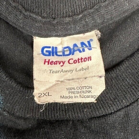 Wolf Howling Moon Indian Skull Native American 2XL Graphic Tee T-Shirt Retro Y2K - Picture 5 of 7